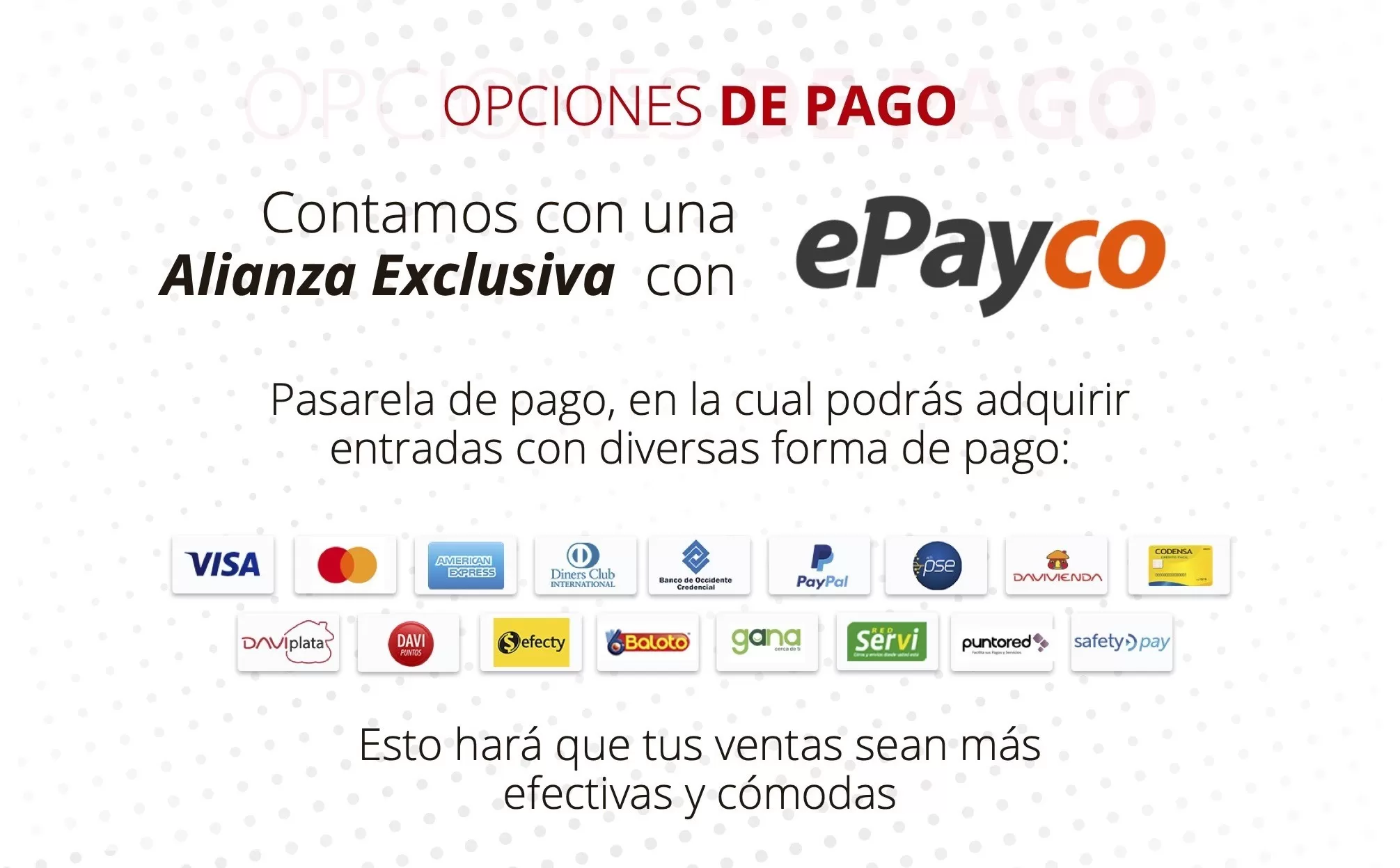 Vende tu Evento con Nostros