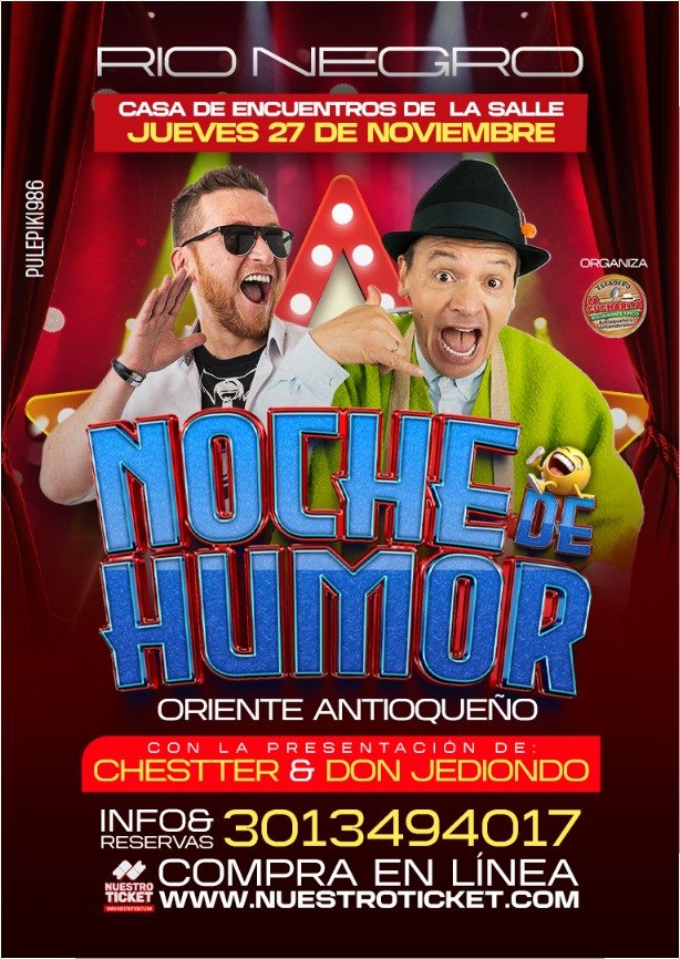 NOCHE DE HUMOR ORIENTE ANTIOQUEÑO