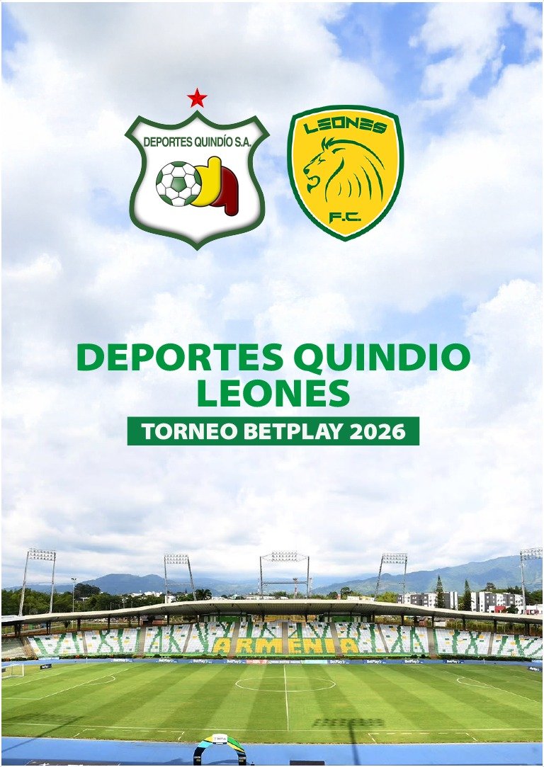 DEPORTES QUINDIO VS LEONES TORNEO BETPLAY 2026