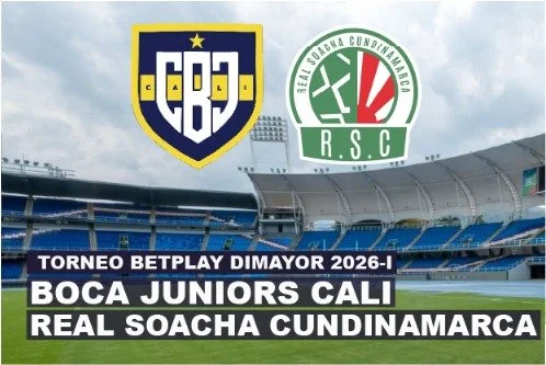 BOCA JUNIORS CALI VS REAL SOACHA CUNDINAMARCA TORNEO BETPLAY 2026