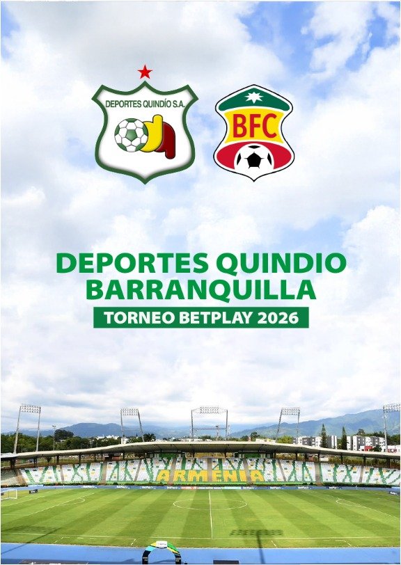 DEPORTES QUINDIO VS BARRANQUILLA BETPLAY 2026