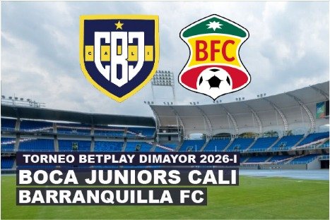 BOCA JUNIORS CALI VS BARRANQUILLA FC BETPLAY 2026
