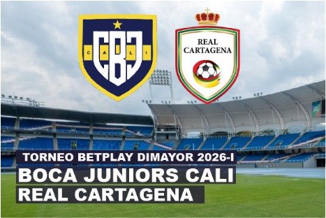 BOCA JUNIORS CALI VS REAL CARTAGENA TORNEO BETPLAY 2026
