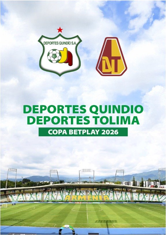 DEPORTES QUINDIO VS DEPORTES TOLIMA COPA 2026