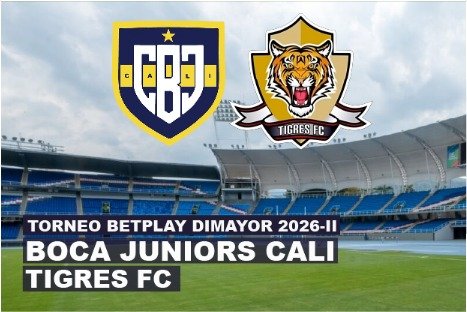 BOCA JUNIORS CALI VS TIGRES FC TORNEO BETPLAY 2026 - II