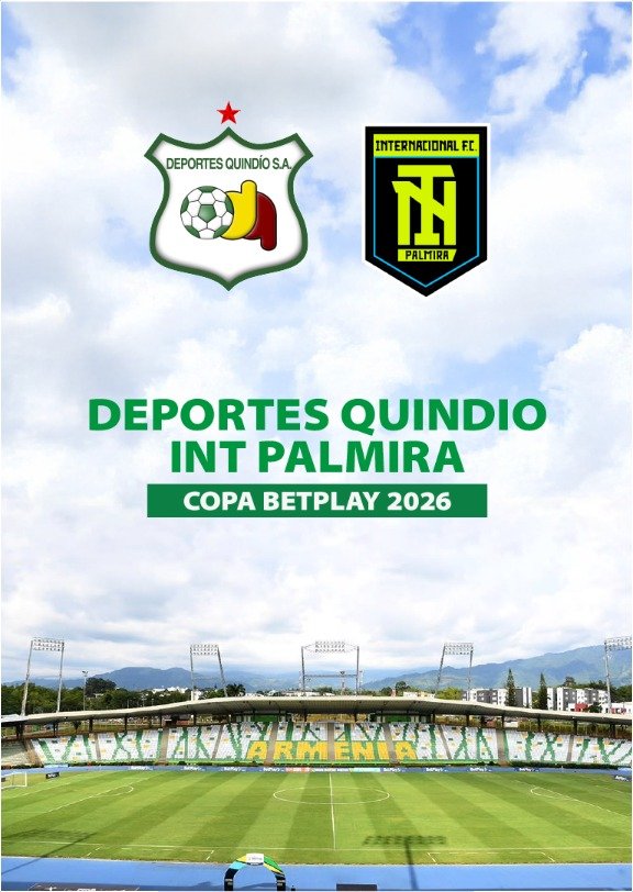 DEPORTES QUINDIO VS INT DE PALMIRA TORNEO 2026 - II